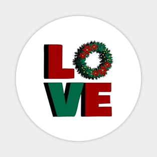 LOVE, christmas design Magnet